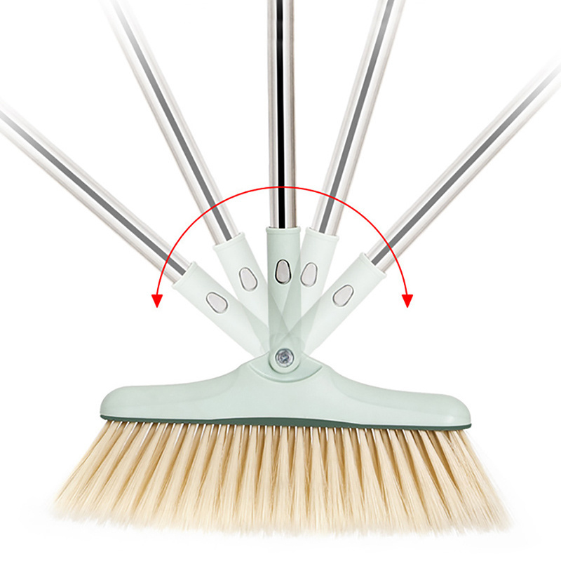 Hot Selling Home Cleaning Standing Upright Sweep House Hair Dust Sweeper Broom and Dustpan Set