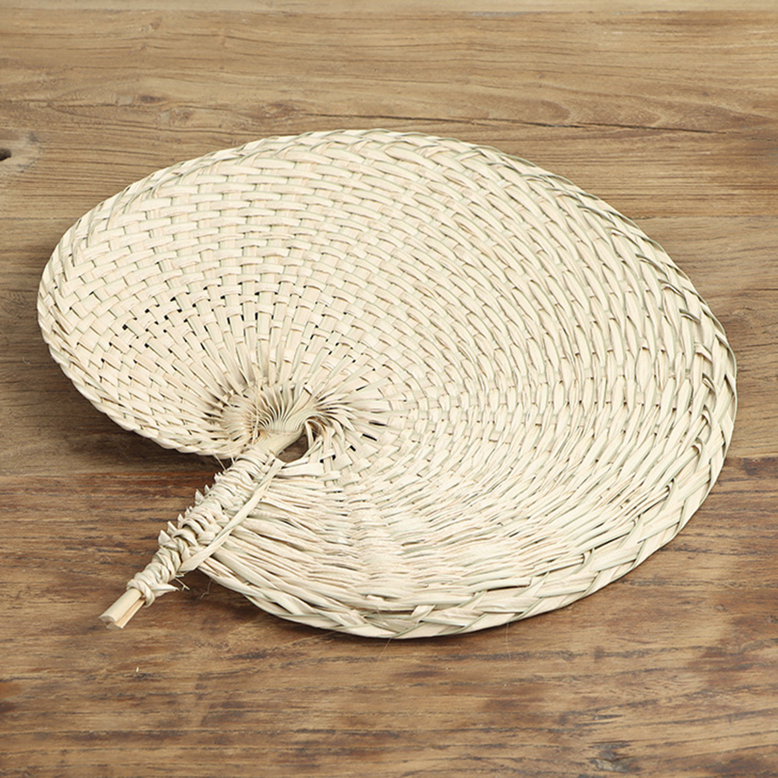 Raffia Hand Fans Hand Made Fan Rattan Decoration For Wedding Natural Palm Leaf Woven Fans Wall Art Decor For Farmhouse Ornaments