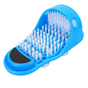 Plastic Bath Shower Feet Massage Slippers Bath Shoes Brush Pumice Stone Foot Scrubber Spa Shower Remove Dead Skin Foot Care Tool