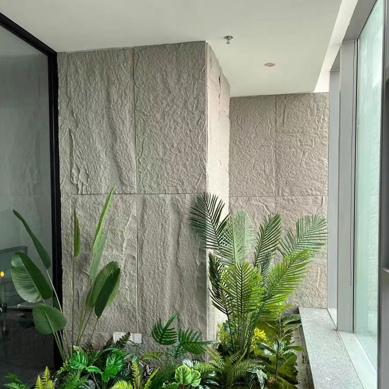 Outdoor Waterproof Polyurethane Mushroom Stone Decoration Artificial PU Stone Wall Panel for Garden or Landscaping