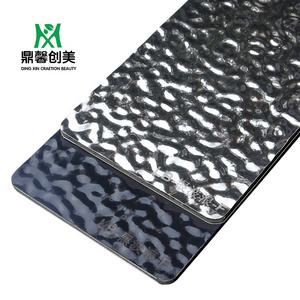 Factory Supply Luxury Carbon Crystal Wall Board Corrugated Board with Bamboo Charcoal Fiber Environmental Protection for Walls