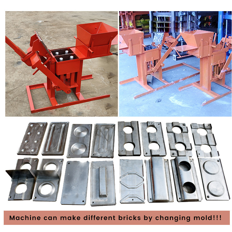 Automatic clay soil interlocking brick making machine press ecological bricks compressed earth blocks machines