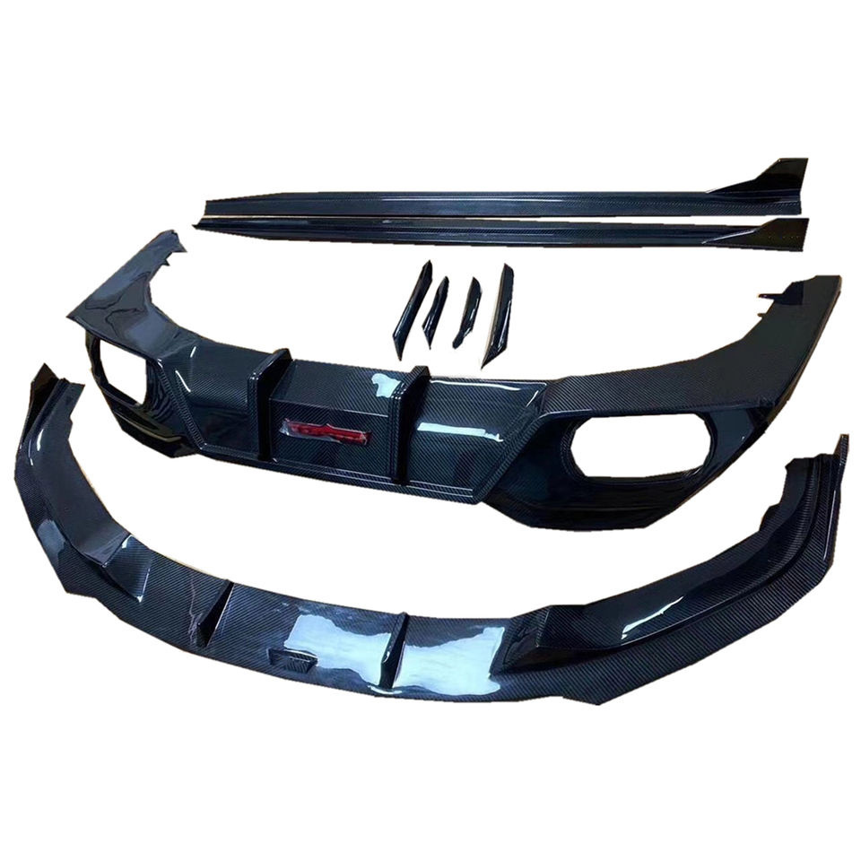 AC-Style universal rear spoilers Dry Carbon Fiber Front Bumper Lip Diffuser For BMW 8 Series G14 G15 840 850 2019-UP