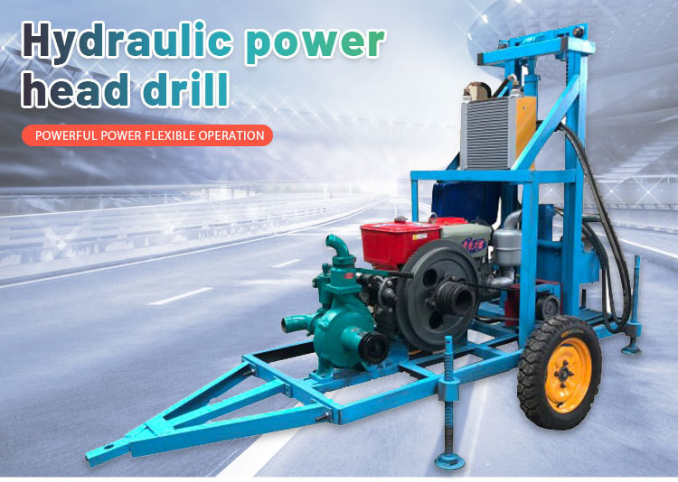 small mini water well drilling rig/ water well drill machine/ portable hydraulic drilling rig