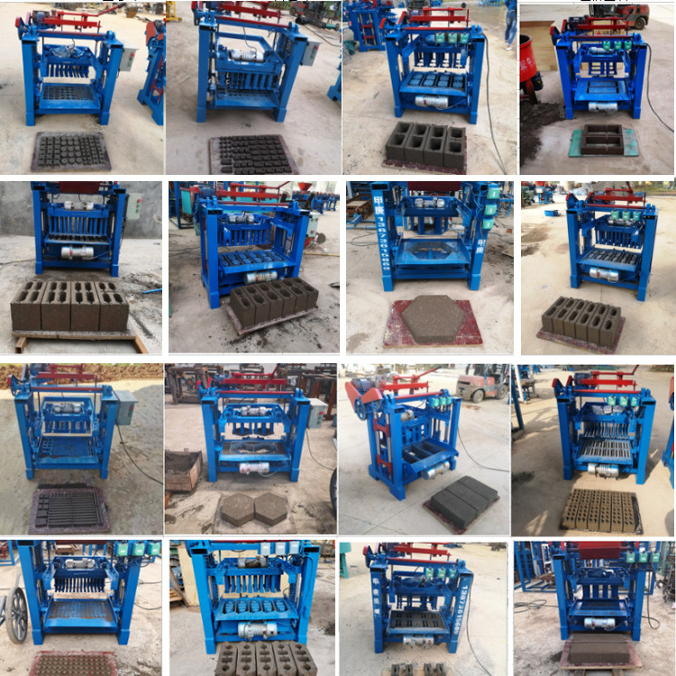 Hollow Brick Making Mini Hydraulic Press Block Brick Machine Small Simple Interlocking Brick Making Machine