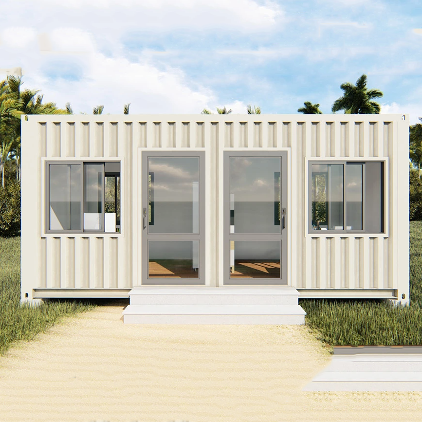 factory prefab assembled shipping container house 20ft 40ft prefabricated container home with balcony