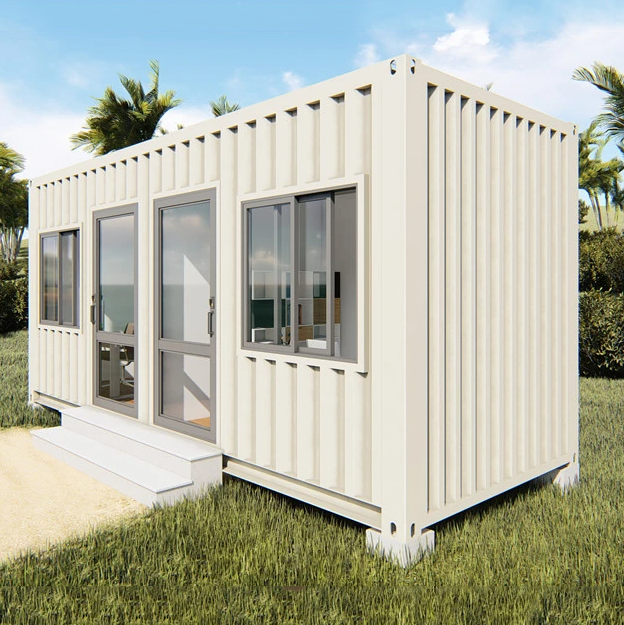 factory prefab assembled shipping container house 20ft 40ft prefabricated container home with balcony