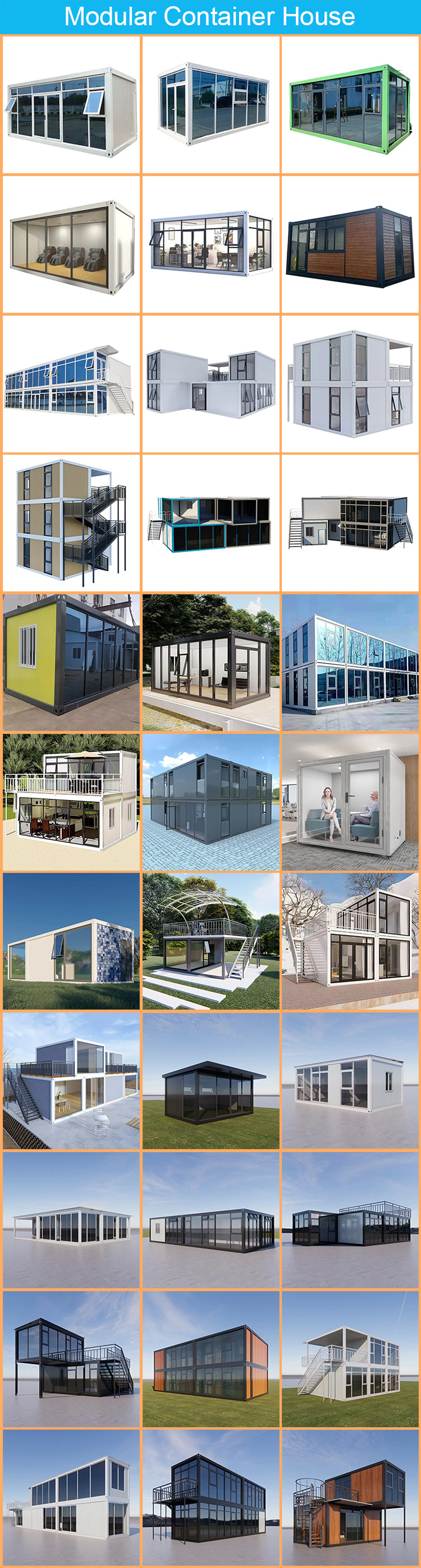 suppliers custom outdoor prefabricated 1 2 3 storey 500 sq ft mobile homes modular prefab tiny container house for usa