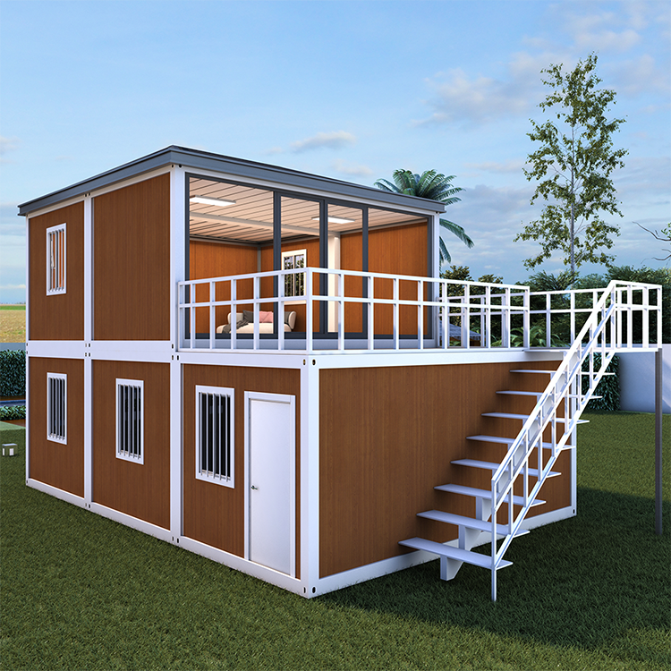 Modern cheap luxury prefab 1 2 3 4 bedrooms flat pack container houses portable prefabricated homes two bed room attached toilet