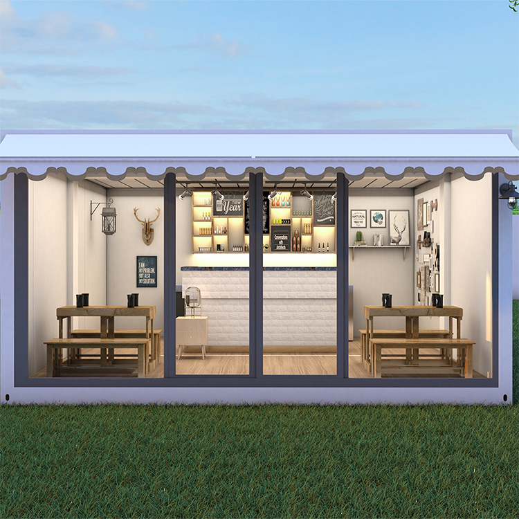 factory customized modular luxury container prefab house pre assembled house prefabricated with glass windows