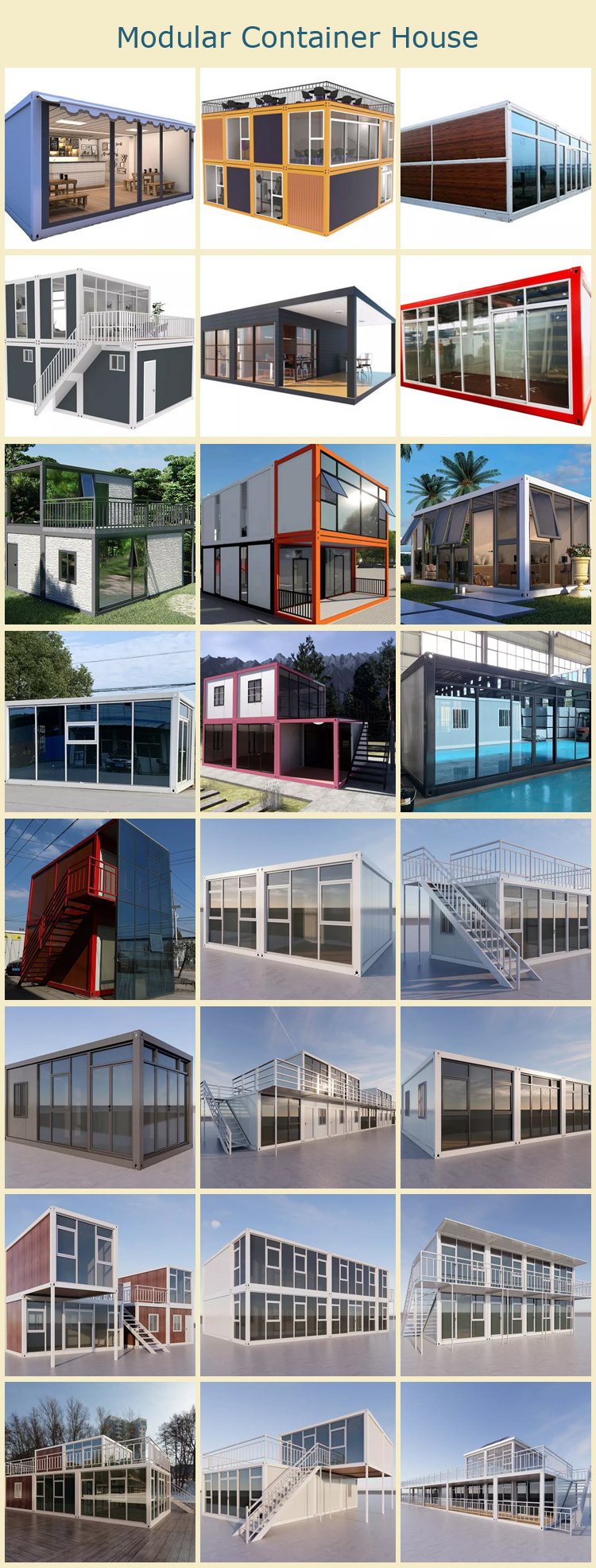 suppliers custom outdoor prefabricated 1 2 3 storey 500 sq ft mobile homes modular prefab tiny container house for usa