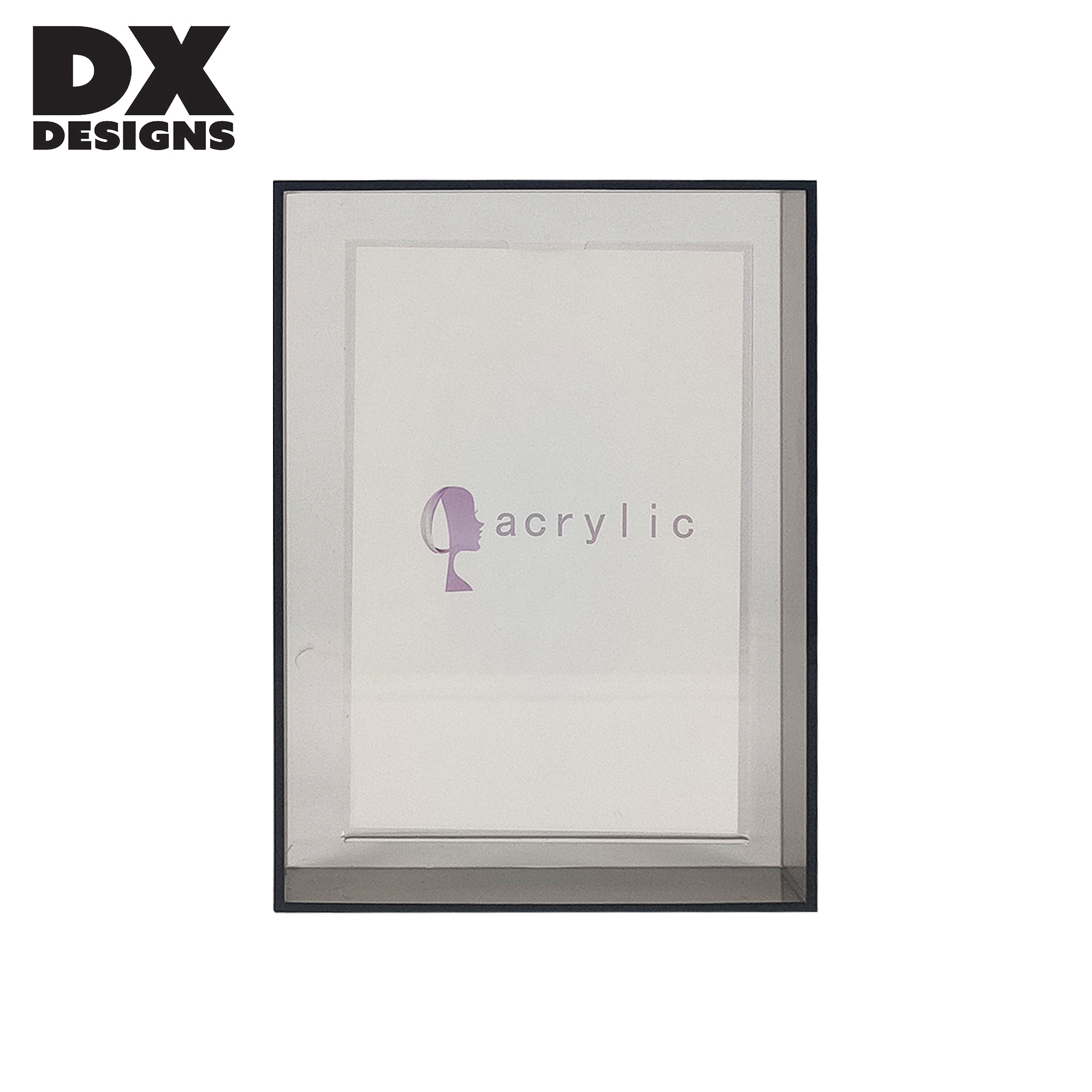 Custom Multiple Size Clear Acrylic Magnetic Floating Photo Frame Neon Acrylic Frame