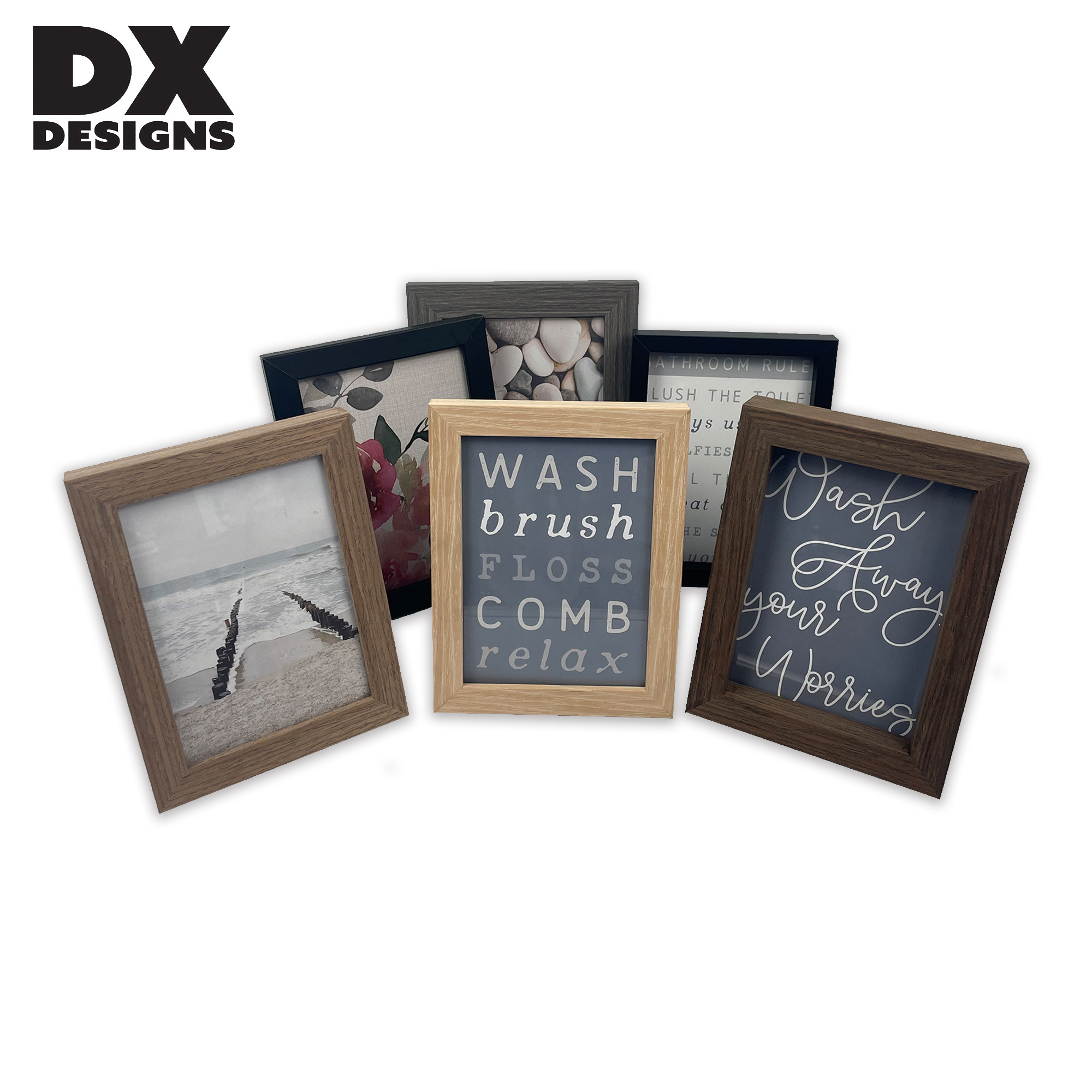 Custom A1 A2 A3 A4 2x3 3x5 5x7 11x14 16x20 Home Simple Stylish Modern Wooden Black Photo Picture Frame Mini Photo Frames