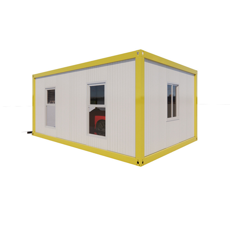 manufacturer custom insukation prefabricated flatpack garage movable easy assemble prefab flat pack house 40ft container garage