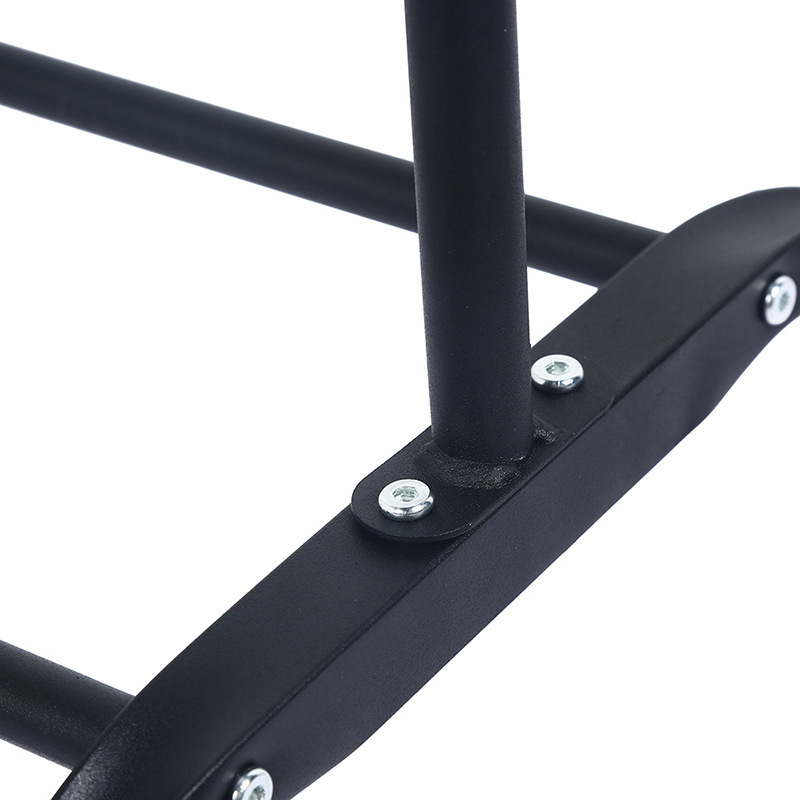 Heavy Duty Double Clothes Rail Rack Black Metal Frame Stand Coat Rack with Wheels