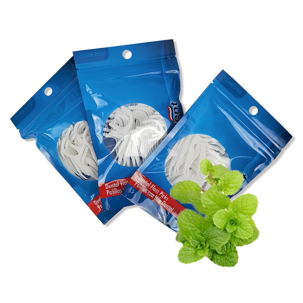 Biodegradable Material Manufacturer Production Line Big Bag Bulk Multifunctional Dental Vegan Waxed Floss Pick