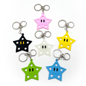 Hot Keychain With Croc Hole Soft Eva Keychain Croc Shoe Charms Keychain