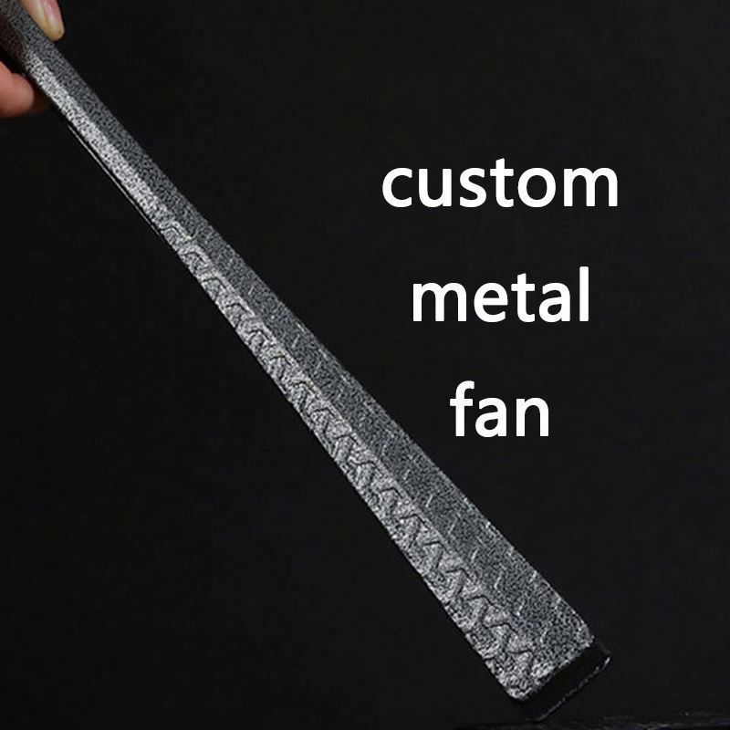 Custom  metal hand fan Gift  Custom Folding metal hand fan