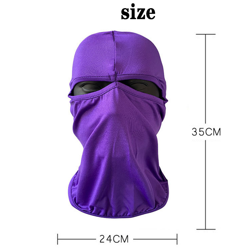 Custom logo face mask Knit Full Face Cover 2 hole balaclava