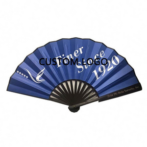 13'' large bamboo folding men's hand fan for event