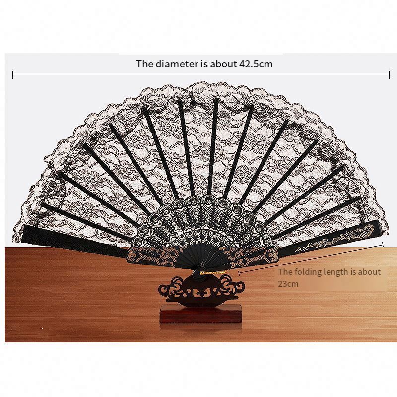 High Quality elegant Lace Fan Bamboo Fan Wholesale For Hand