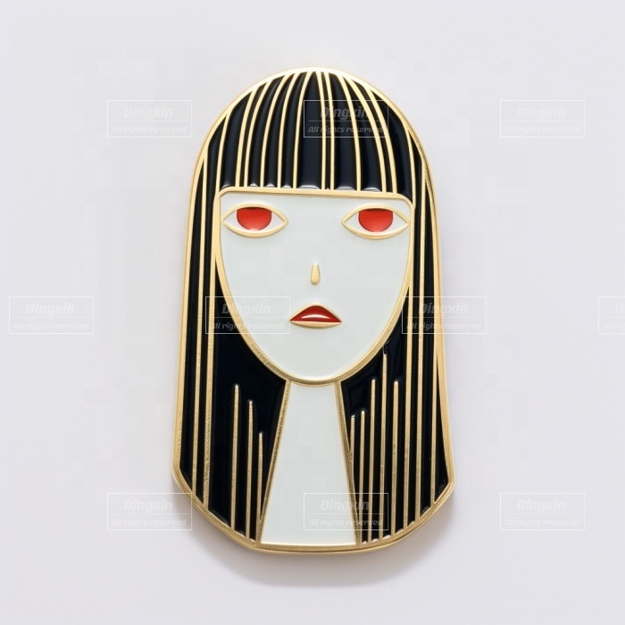 Custom Gold Zinc Alloy Die Casting Hard Soft Enamel pins badge wholesale