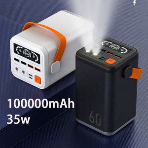 High Capacity power banks power station 35w fast charging 60000mAh 100000mah Outdoor travel portable power banks