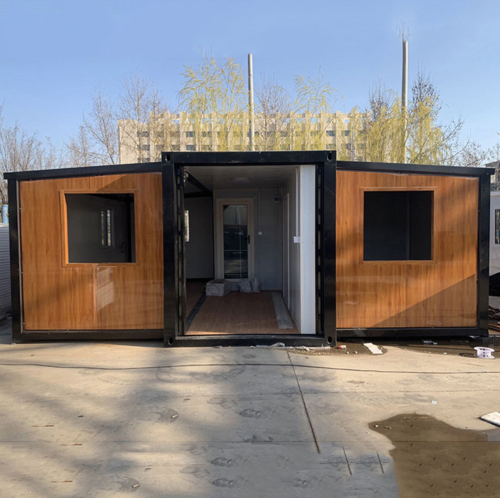 1 MOQ factory wholesale customized luxury australia structure expandable prefab collapsible container house sliding home office