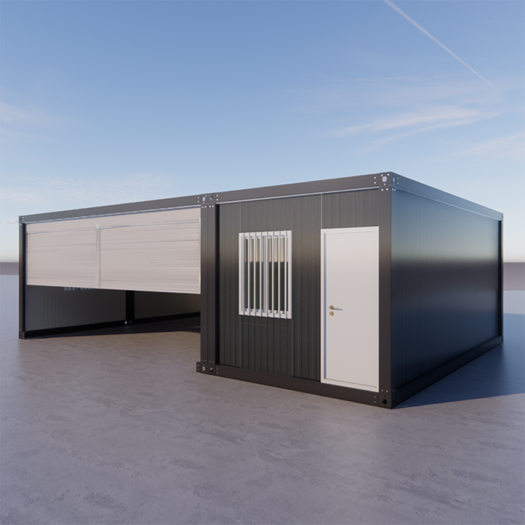 20 40 foot detachable prefabricated office container homes movable prefab container flat pack house with garage