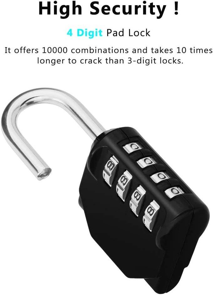 Hotsale Small 4 Digit Combination Lockers For Home Luggage Suitcase Bag Lock