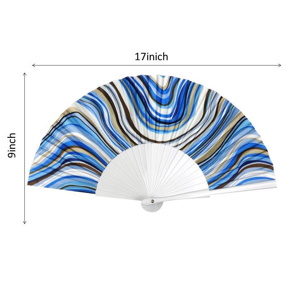 Cheap Rainbow Fans Hand Held Branded PP Plastic Hand Fan Custom Personalized Hand Fan For Advertisement Promotional Gift