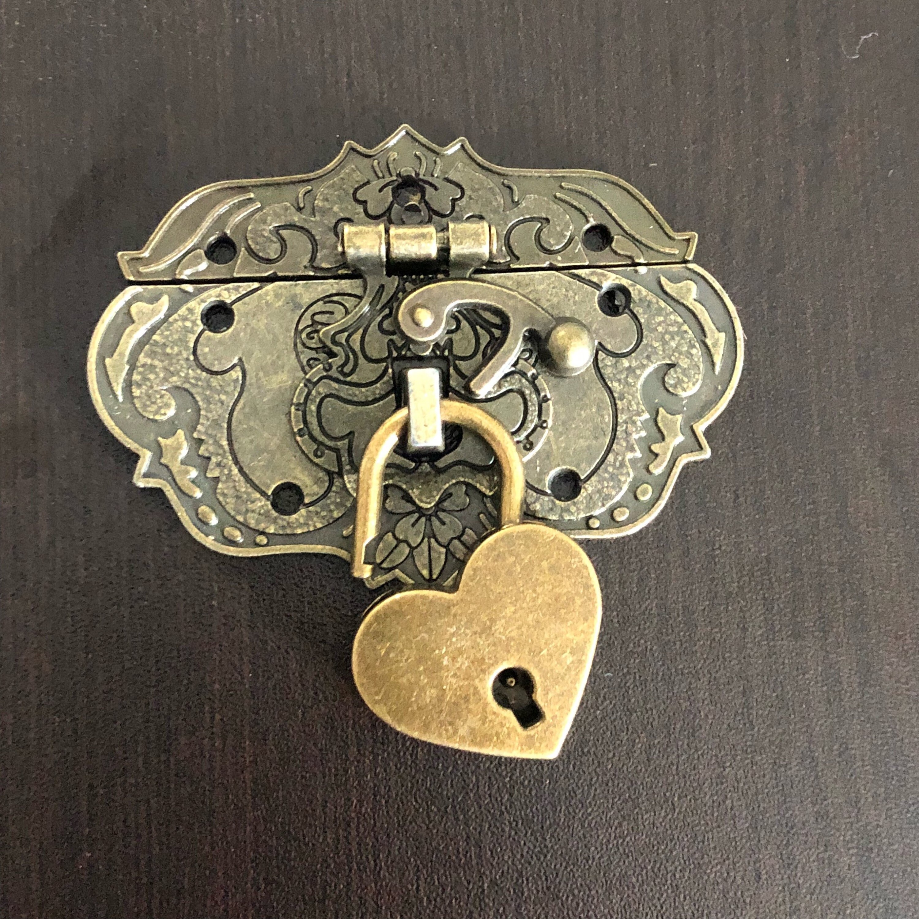 Mini Lock with Key | Small locket for box hasp | Standard, Bear Lock, or Heart Lock