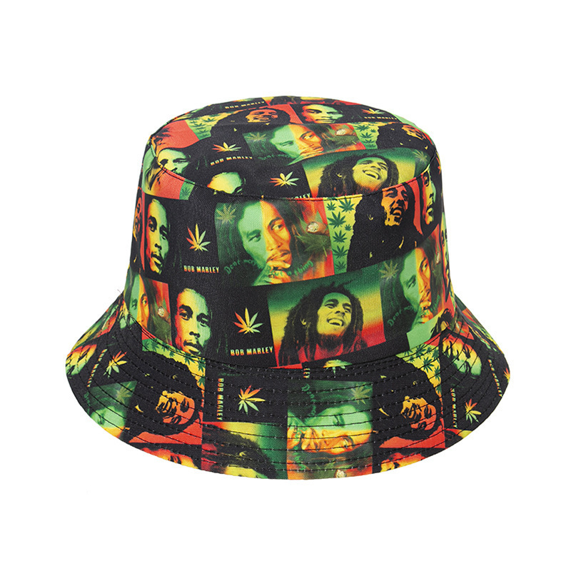 China Manufacture OEM Sublimation Printed Logo Custom Face Reversible Bucket Hats