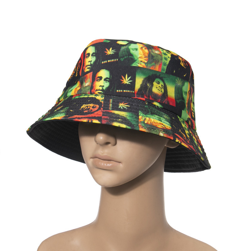 China Manufacture OEM Sublimation Printed Logo Custom Face Reversible Bucket Hats