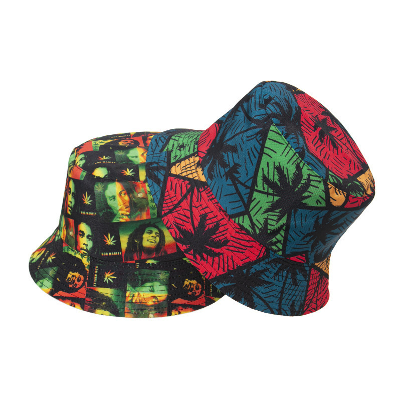 China Manufacture OEM Sublimation Printed Logo Custom Face Reversible Bucket Hats