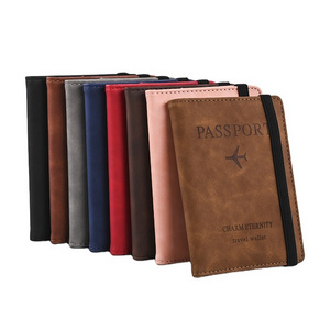 BSBH High Quality Leather Id Card Holders Wallet Pouch Rfid Blocking Leather Business Card Holder Passport Wallet Card Holder