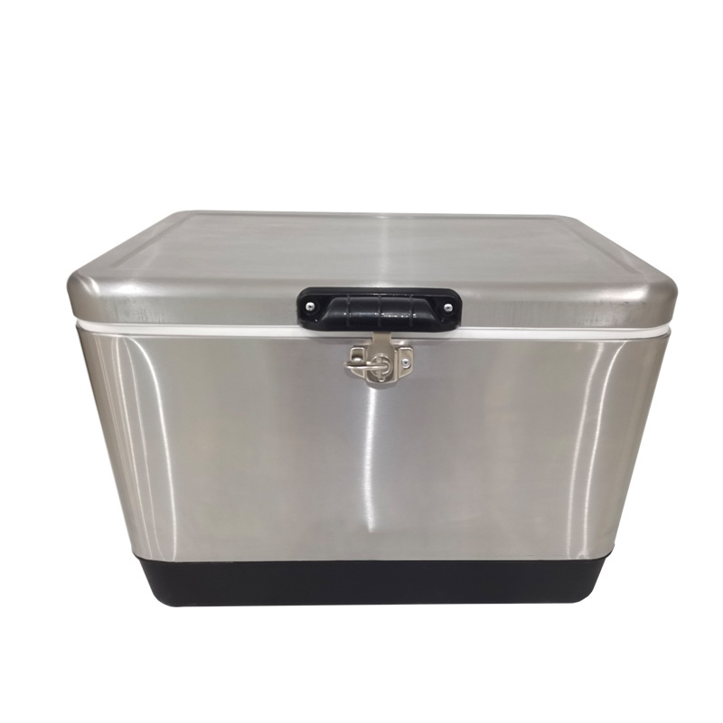 Stainless Steel Ice Chest Beverage Cooler with Bottle Opener