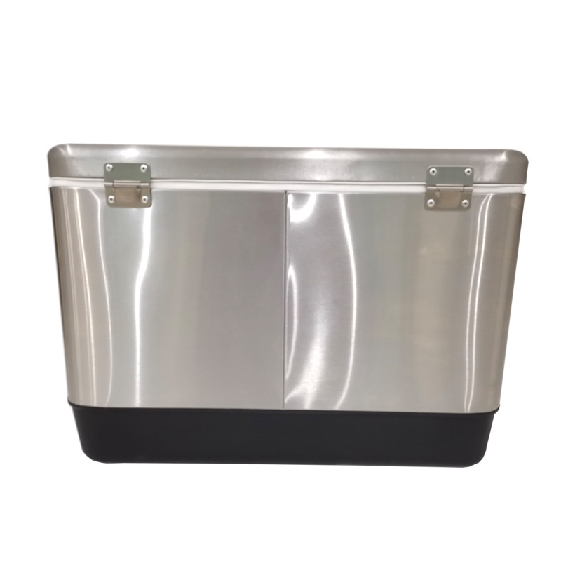 Stainless Steel Ice Chest Beverage Cooler with Bottle Opener