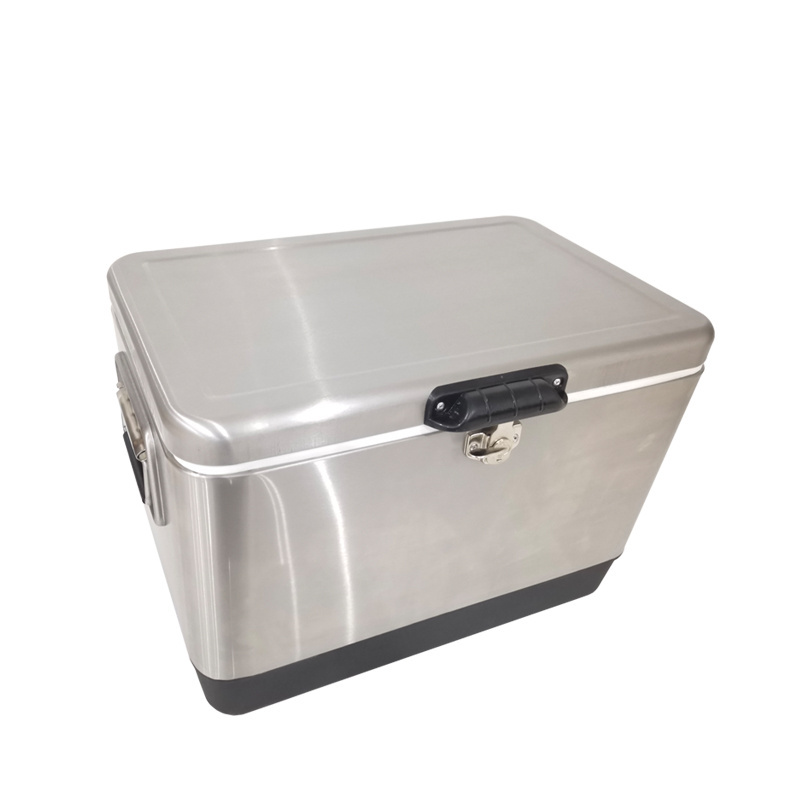 Stainless Steel Ice Chest Beverage Cooler with Bottle Opener