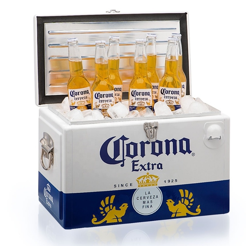 20L Retro Metal corona Outdoor Beer Cooler Box