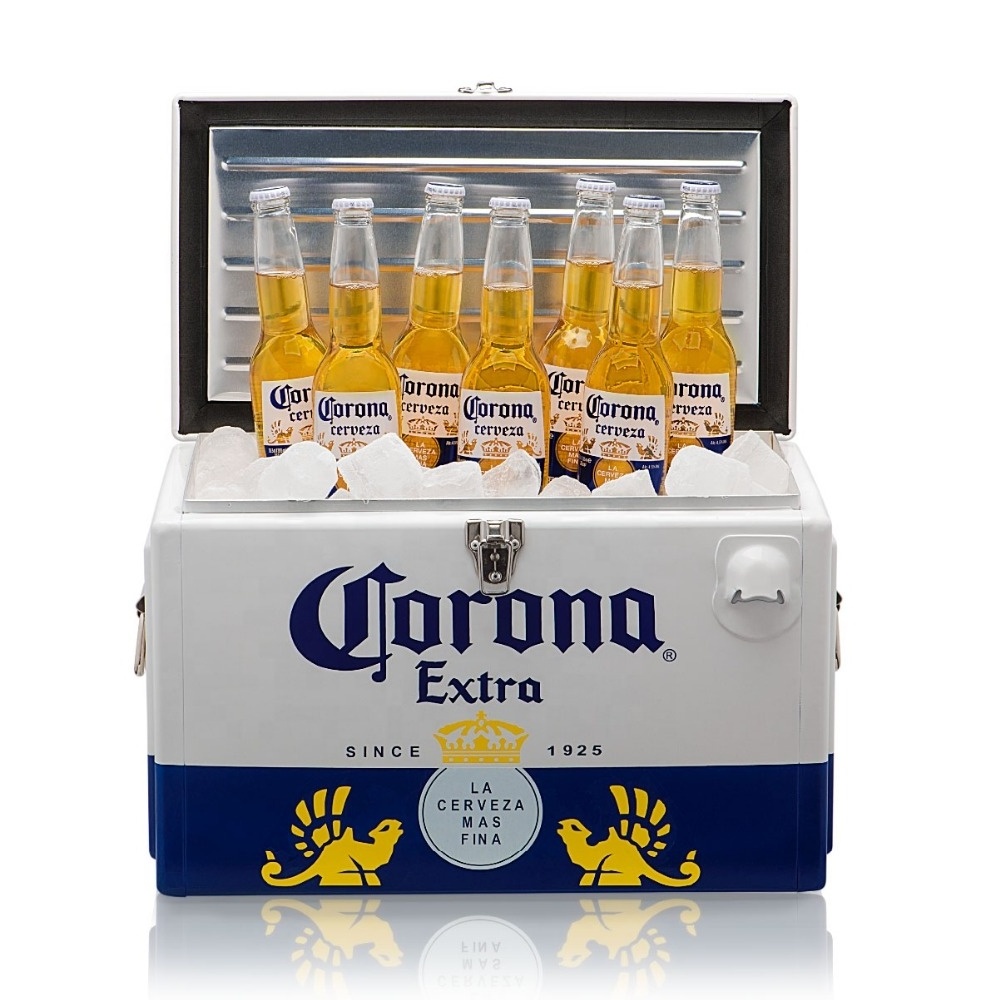 20L Retro Metal corona Outdoor Beer Cooler Box