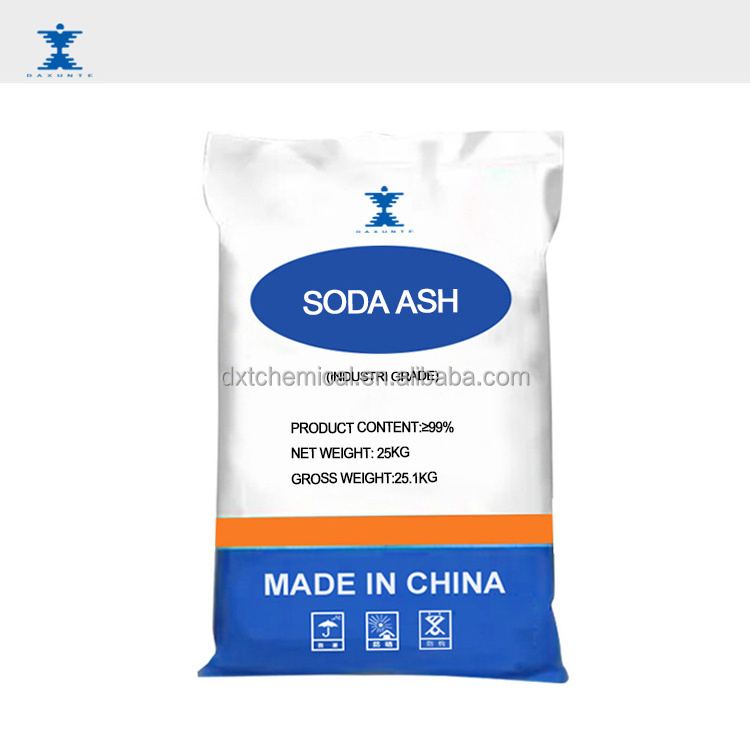 Hot sale high purity soda ash price 99.2% light soda ash heavy soda ash free sample