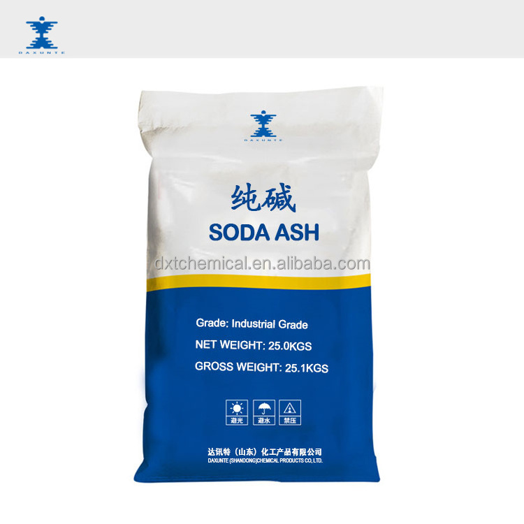 Hot sale high purity soda ash price 99.2% light soda ash heavy soda ash free sample