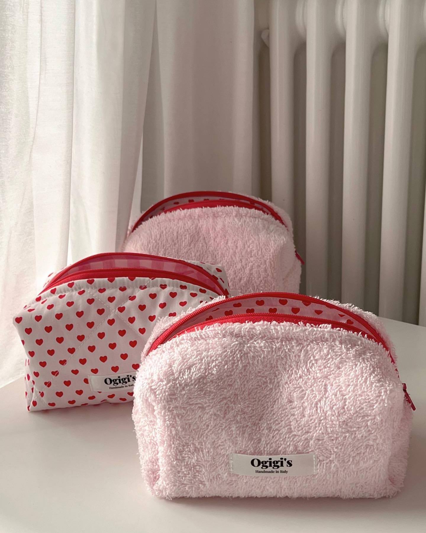 Cute Flower Cosmetic Bag Colorful Cotton Makeup Pouch Customized Storage Bag pink terry makeup bags