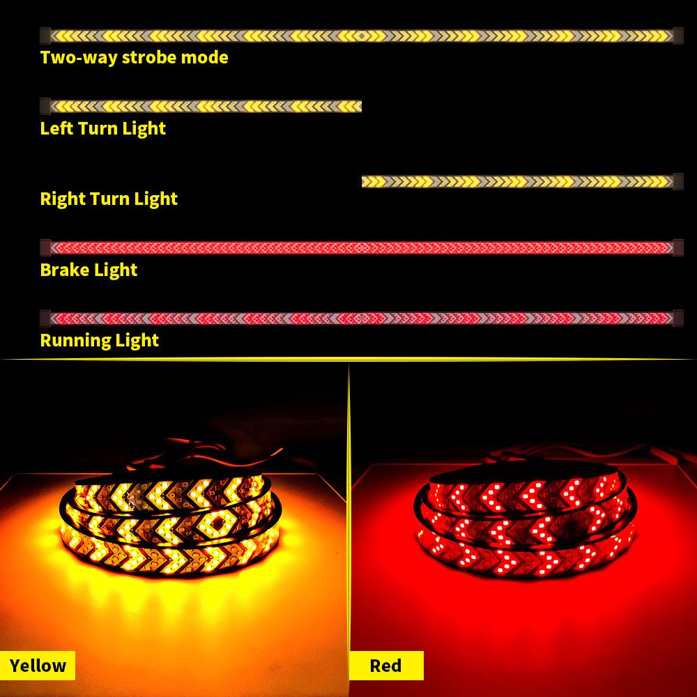 DXZ OEM pickup truck trim light with 12V 24V 1.2m arrow pickup truck tail light for off-road pickup truck tail trim