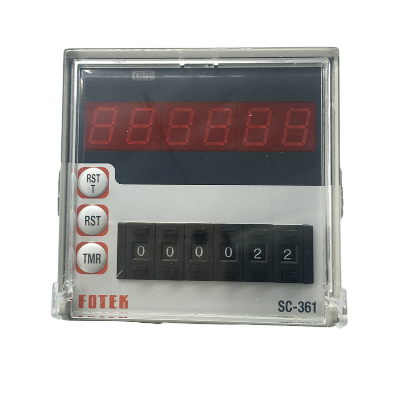 FOTEK SC-361 72*72 Power Supply 220V 6-digit digital display Single Preset Counter  MULTI-FUNCTION COUNTER