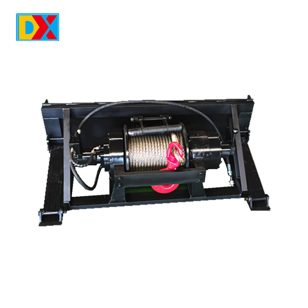 High Quality 3 Ton 12000lb Winch 12V with Metal Control Box 10ton Hydraulic Winch Single Drum Winches Pulling Forest Logging Hyd