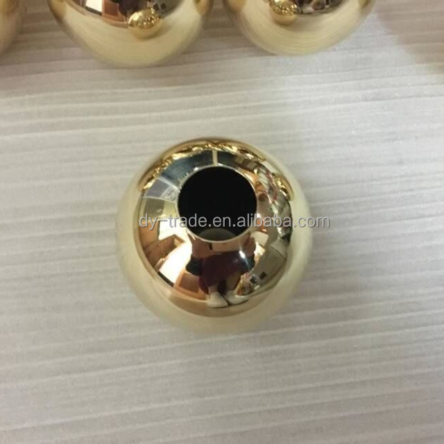 high quality brass hollow sphere with through hole ,used for lamp shade