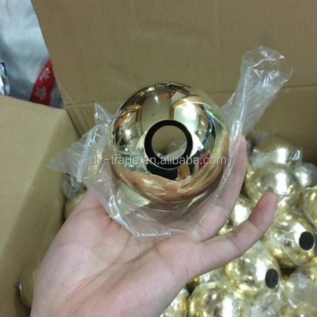 high quality brass hollow sphere with through hole ,used for lamp shade