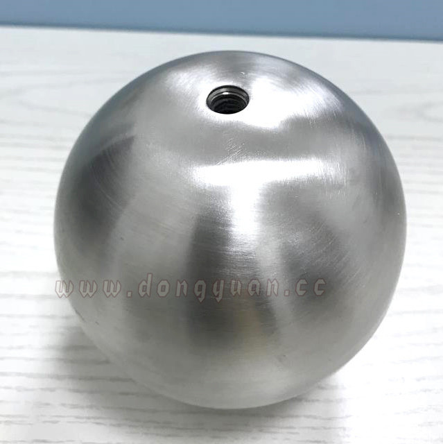 Polished Stainless Steel Sphere with Tap Hole